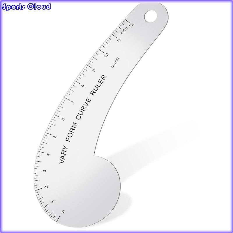 Vary Form Curve Ruler Solid Metal French Curve Hip Curve Ruler for Measuring Sewing Design Making 1 PCS