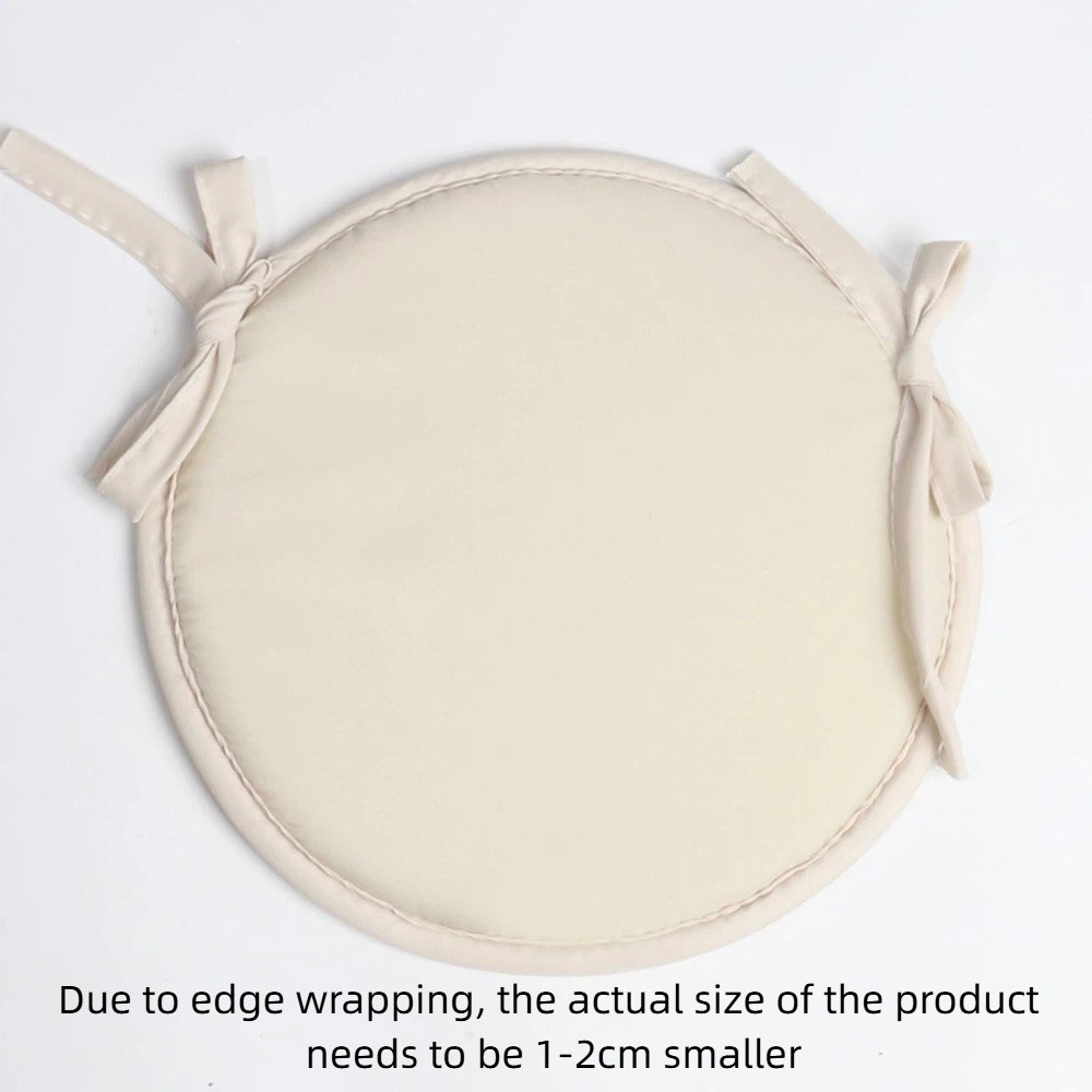 ONTOSTORE90RE8 Thickened Sponge Round Chair Pad 3030CM Washable Seat Pad Cover Simple Design Candy Color Circular Chair Cushion Garden Patio Kitchen Office