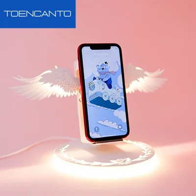 Angel Wings 10W Qi Wireless Charger Mobile Stand