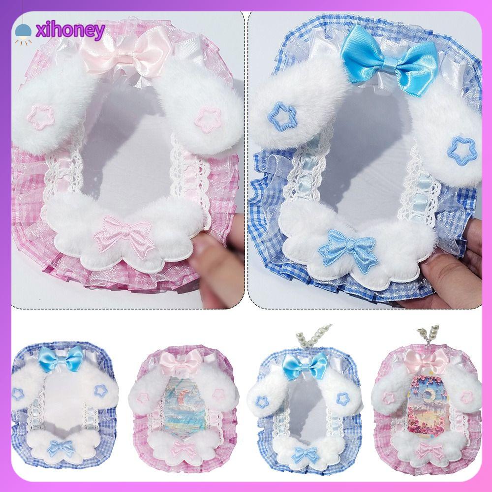 XIHONEY Mềm Ví đựng thẻ Vải nhung lông Hoạt hình Ốp bảo vệ hình ảnh thần tượng Đa chức năng Hộp đựng thẻ ảnh Quà Tặng sinh viên
