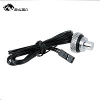【Hot item】 Bykski Water Cooling Plug Temperature Probe Temperature Measuring Plug Silver Black B-PD5-TMR