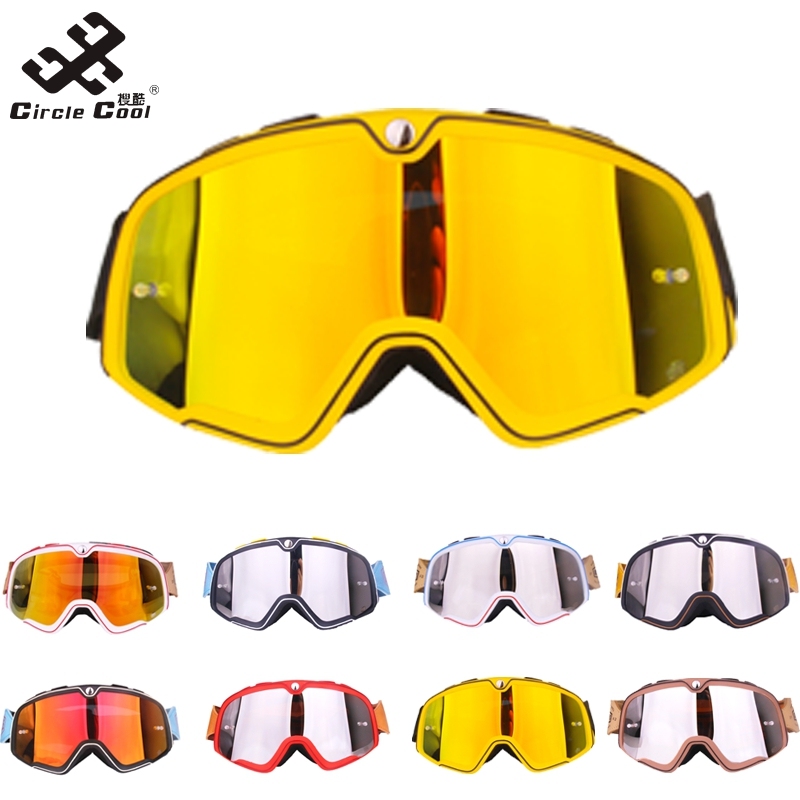 Circle Cool Motorbike Outdoor Sport Goggle Retro Style Motorcycle Goggles