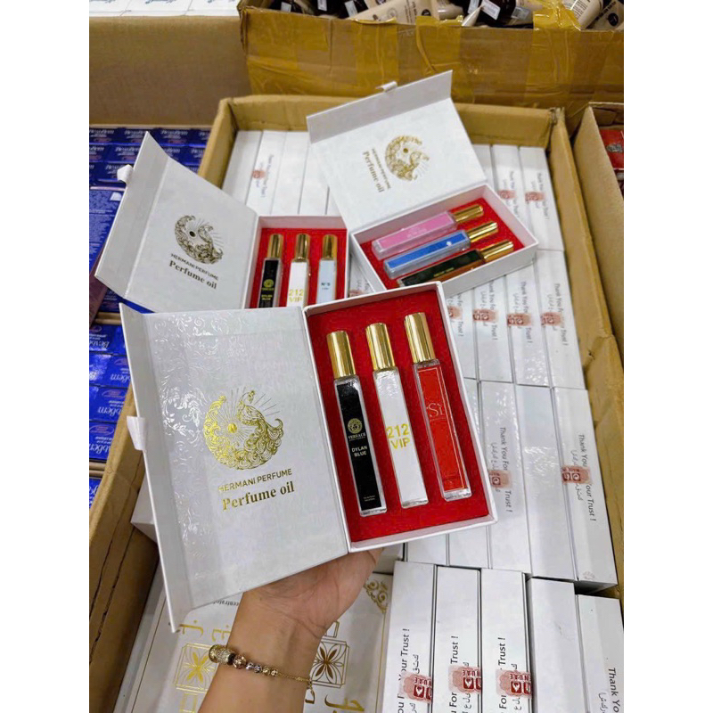 ( SIÊU THƠM DAI ) Set 3 chai nước hoa nam nữ mini Dubai 12ML hộp cứng sang trọng