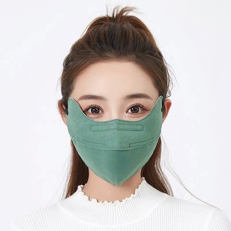 Khẩu trang chống tia UV khẩu trang vải không dệt chống nắng che gò má UPF50+ thời trang