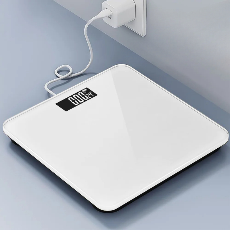 Electronic Scale Rechargeable Household Body Weight Scale Solid Color Digital Weight Scale For Home