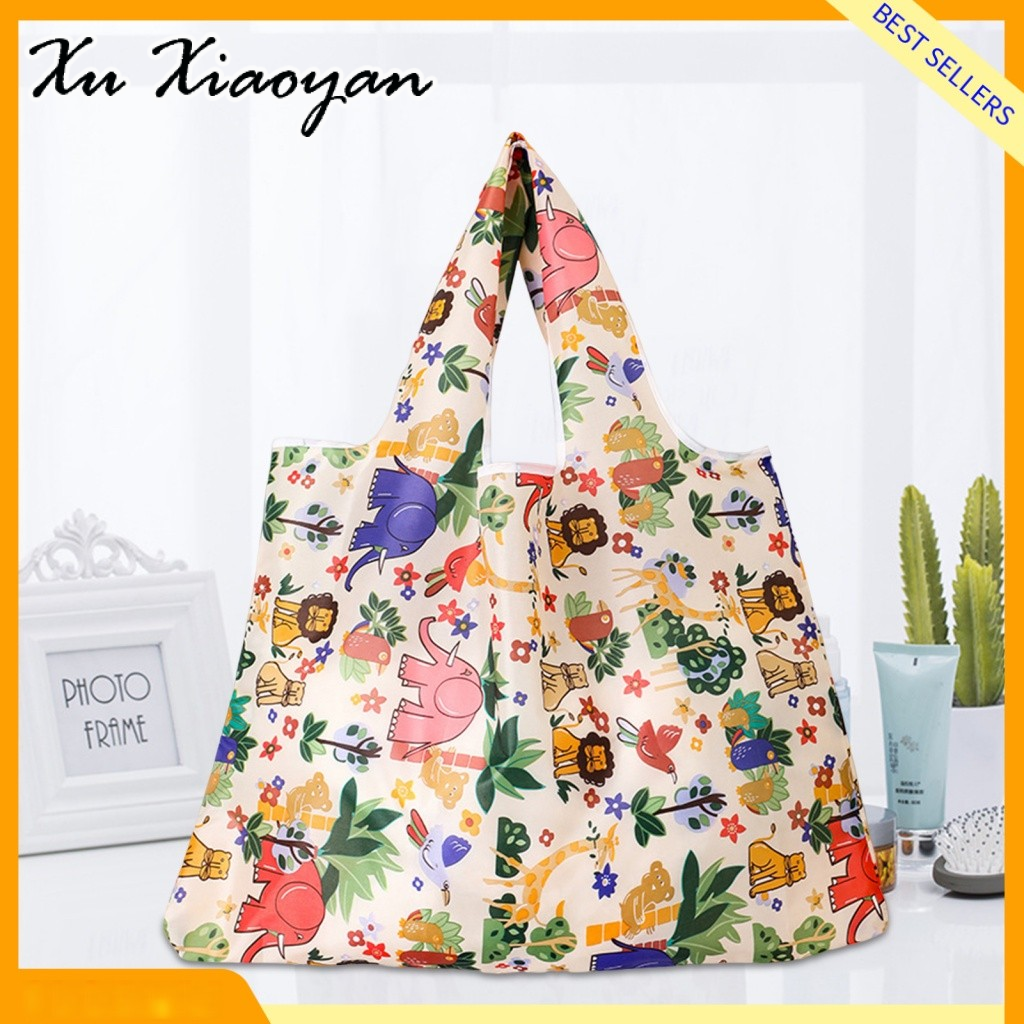 XUXIAOYAN กระเป๋าถือชายหาดขนาดใหญ่สามารถพับเก็บได้เพื่อความสะดวก ราคา 23 บาท*ส่งฟรี