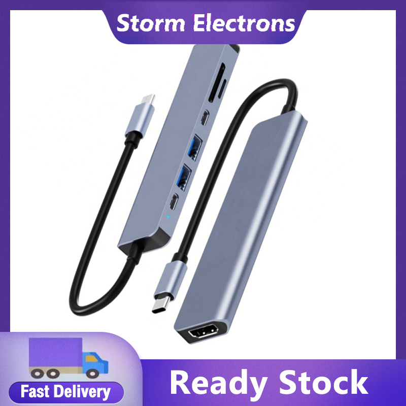 7 trong 1 hub USB Loại C Splitter USB 3.0 USB 2.0 Expander Multiport Bộ chia USB cho PC máy tính xách tay máy tính xách tay điện thoại thông minh
