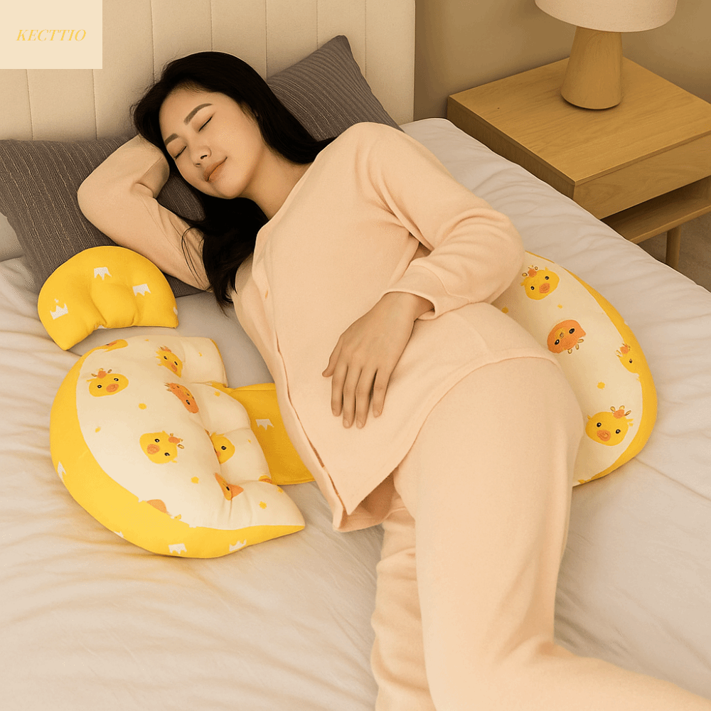 SLIGHTDELVE ความยืดหยุ่นสูง หมอนสำหรับคนท้อง ตามหลักสรีรศาสตร์ ระยะทางที่ปรับได้ หมอนรองท้องสำหรับคุณแม่ น่ารัก การ์ตูน หมอนรองรับร่างกายสำหรับนอน หญิงตั้งครรภ์ ราคา 323 บาท*ส่งฟรี
