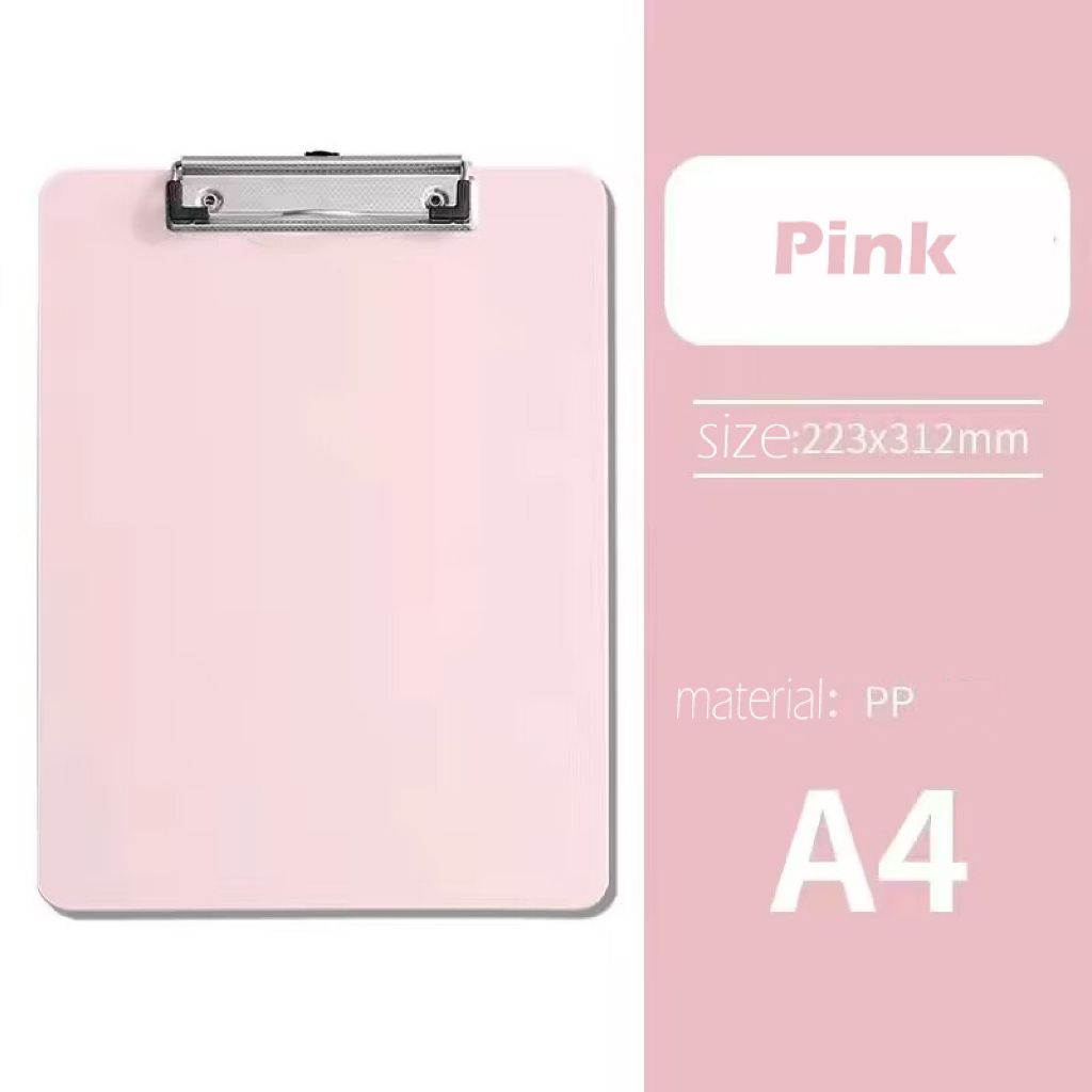 A4 Clip Board Hard Board Long Clipboard File Paper Folder Writing Pad Office School Supplies A4