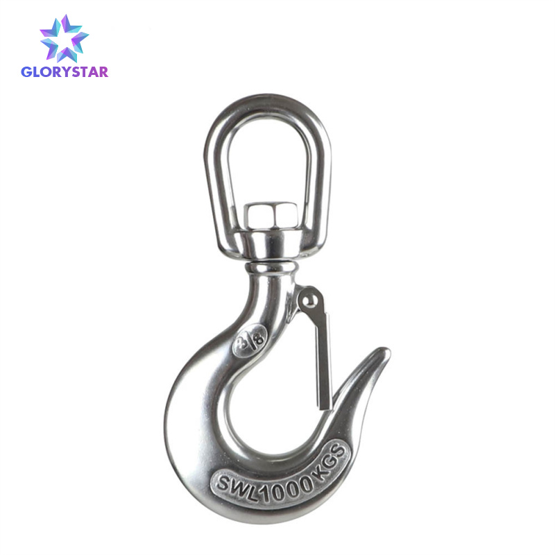 304 Stainless Steel Clevis Slip Hook Safety Hook Rigging Accessory With