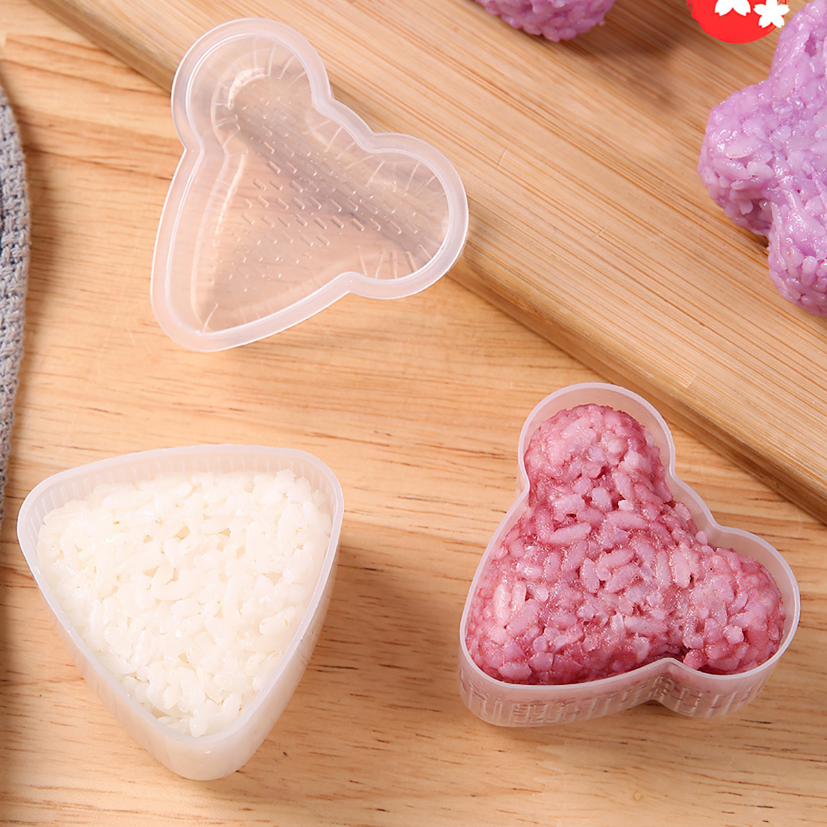 Khuôn Ép Cơm Tạo Hình Cơm Nắm Bento, Khuôn Làm Sushi Origini Phong Cách Nhật Bản