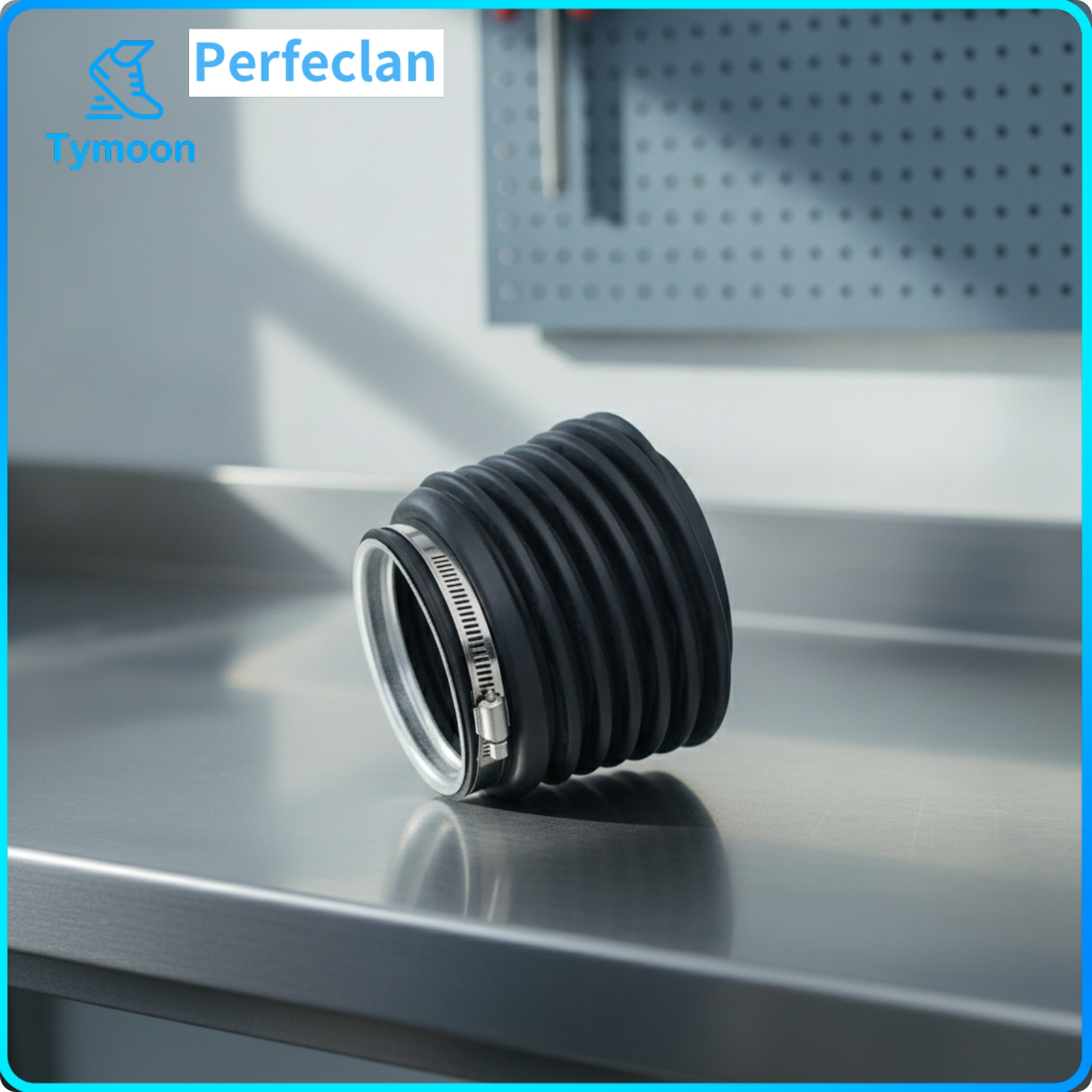 Perfeclan Corrugated Marine Bellows Sleeve Black Bellows Tube with Clamps for Mechanics Giá 633,416 Đồng*Miễn phí vận chuyển