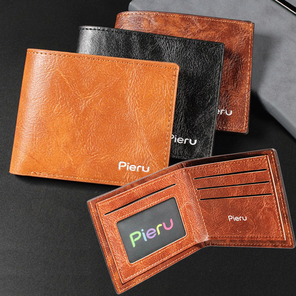 Stylish Men's Wallets Men's Slim Card Bags Compact Men's Wallets Photo Holder Wallets For Men Men's Wallets Men Card Holder Men's Short Wallets
