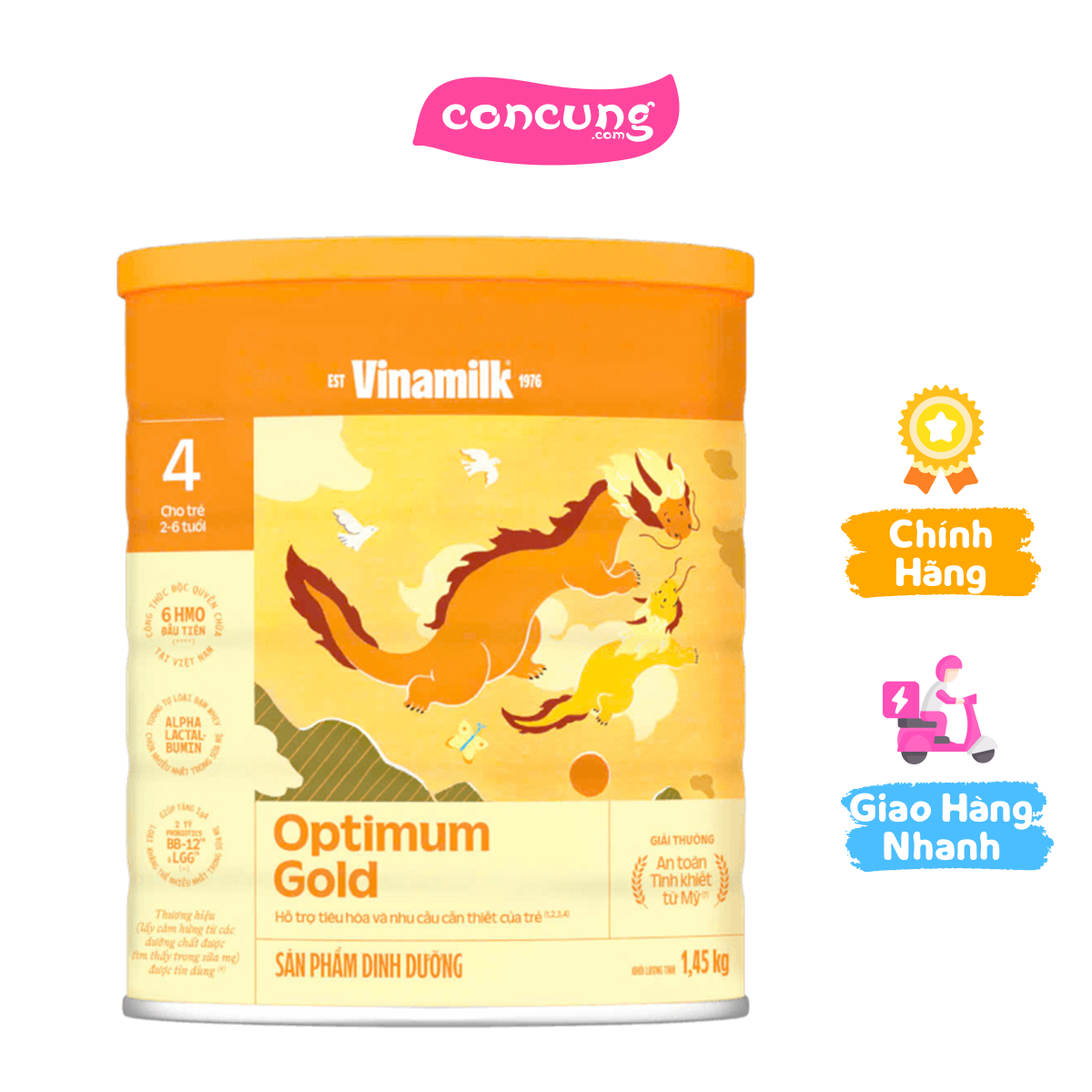 Sữa bột Optimum Gold 4 HT 1450g