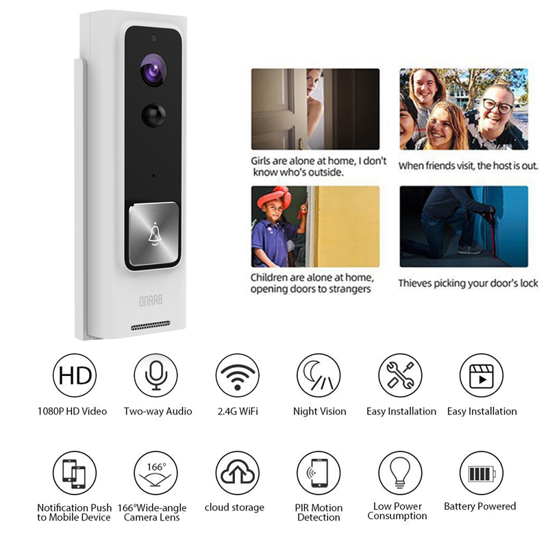 >> BÁO GIÁ JOOAN F8C 1080P WIFI WIRELESS IP CAMERA SECURITY HOME NETWORK VIDEO SURVEILLANCE NIGHT-VISION SMART MONITOR MI | Shopee Lazada Sendo Tiki mới nhất 163 WiFi Video Wireless Doorbell Smart Doorbell 1080P HD Cloud Storage Security Camera with Motion Detection Night Vision