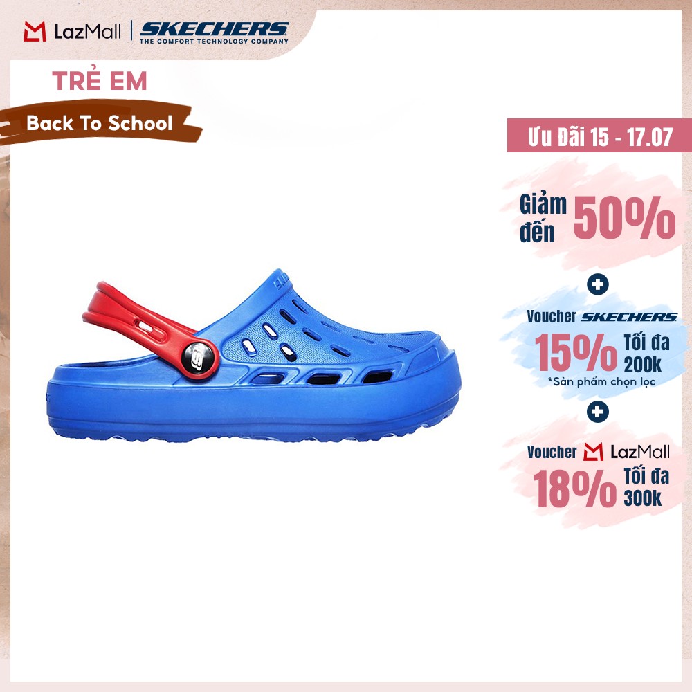 [Chỉ 15-17.07 - Voucher Skechers 18% + Voucher 18%] Giày Clog Bé Trai Skechers Foamies Swifters - 400064L-BLU