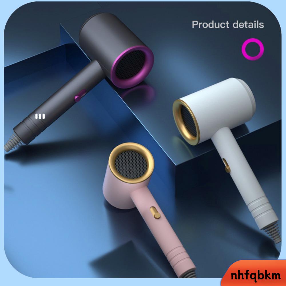 NHFQBKM Ánh sáng xanh Máy sấy tóc Tốc độ cao ABS Máy sấy tóc  lạnh 2 chiều  Nhiệt độ không đổi Máy sấy tóc nhanh khô Cho các tiệm gia đình