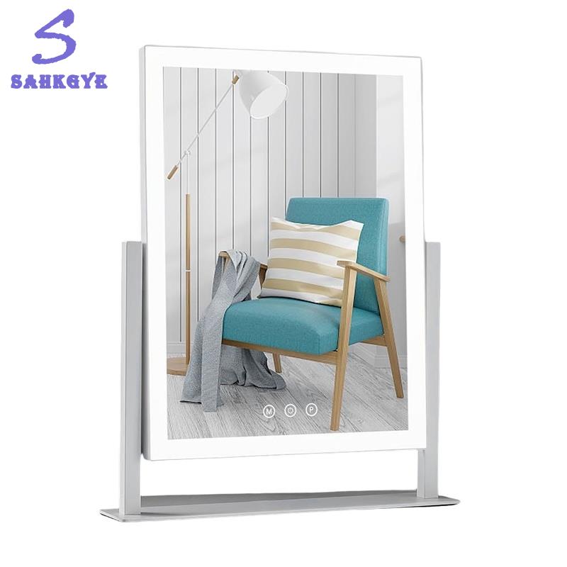 greatbuy666-Makeup Mirror with Lights and Magnification Tabletop Cosmetic Mirror Dimmable Touch Control, 360 Degree Rotation, ราคา 2,803 บาท*ส่งฟรี