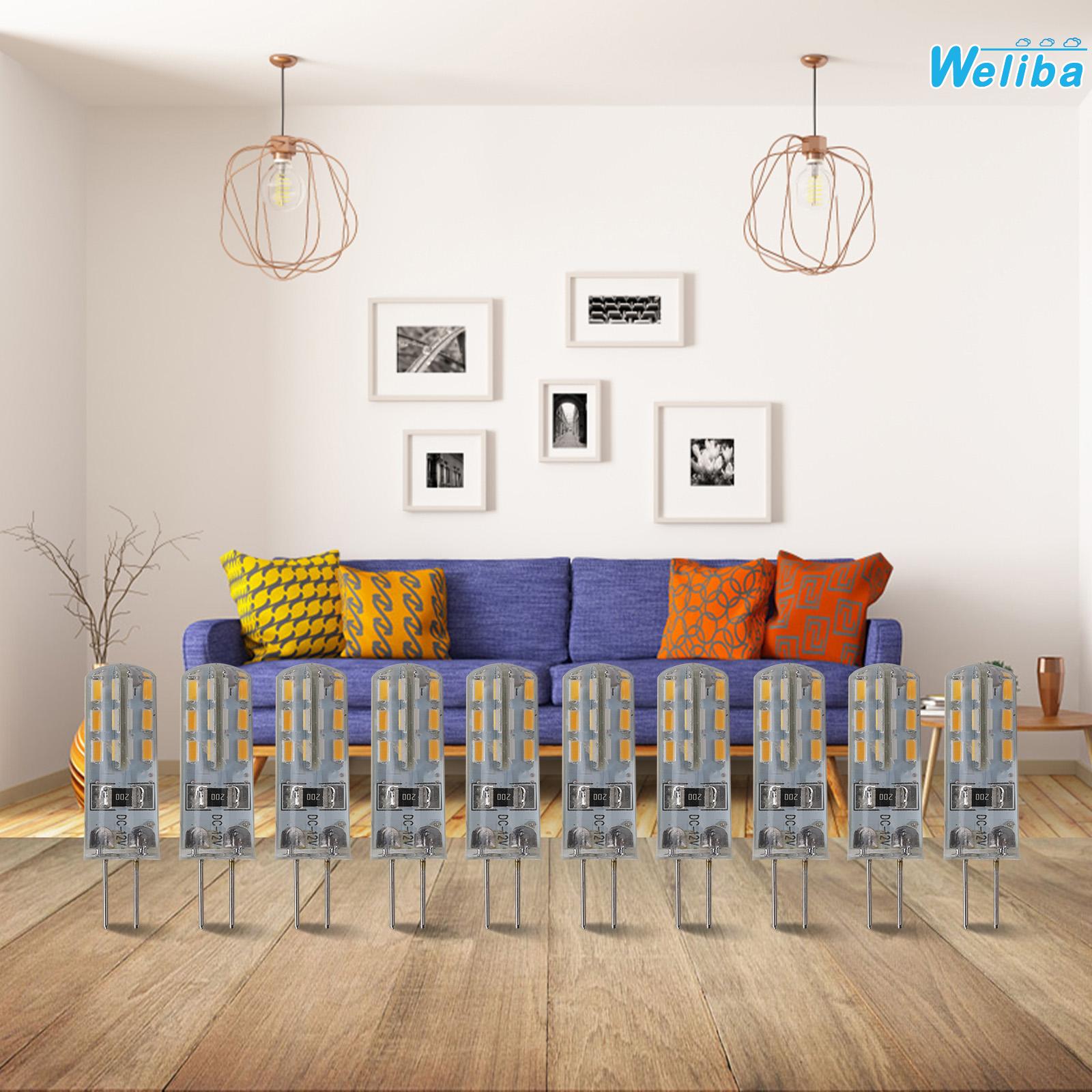 【Weliba】 Set of 10 High Quality Natural and Bright G4 LED COB Bulb Warm White Lamps [New Home Products Hot Sale] ราคา 183 บาท*ส่งฟรี