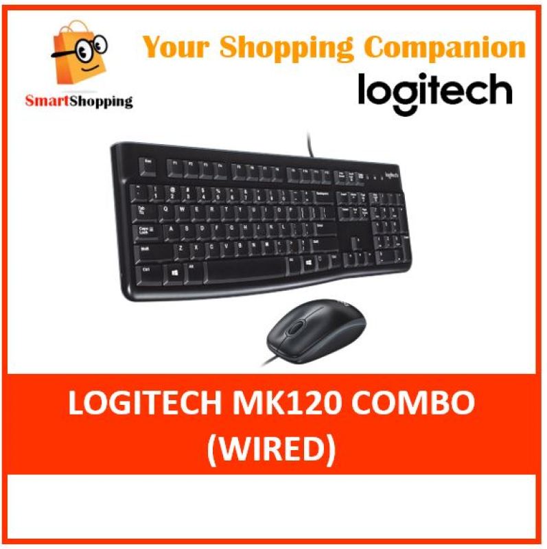 (Original) Logitech MK120 Wired Simplicity USB Keyboard and mouse combo Singapore