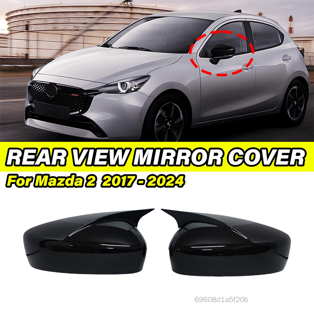 ฝาครอบกระจกมองข้าง Mazda 2 2017-2024 ทรง Carbon Fiber สีดำ/เช้า อุปกรณ์แต่งรถ ราคา 1,051 บาท*ส่งฟรี