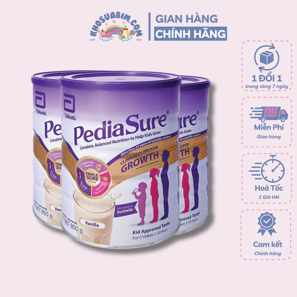 Sữa Pediasure Úc cho trẻ từ 1-10 tuổi 850g