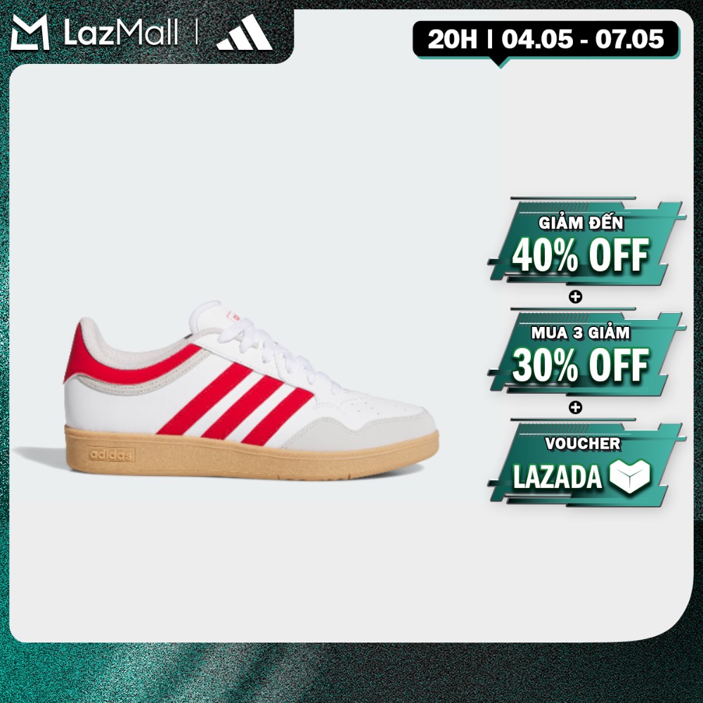 adidas Bóng rổ  Phong cách sống Giày Hoops 4.0 Unisex trắng JQ2735