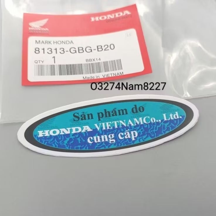 Tem gáy nhựa đầu bợ cổ xe Super DREAM Việt đời đầu
