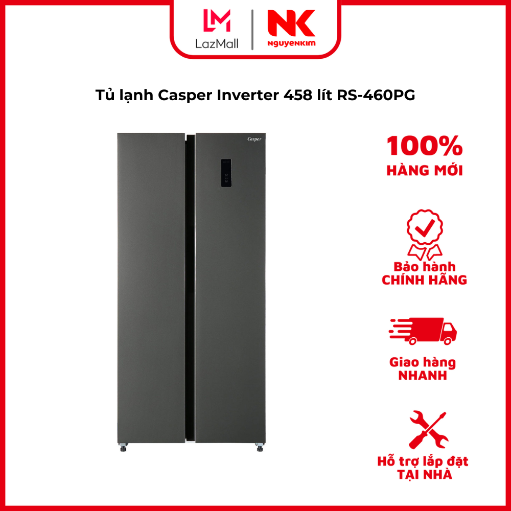 Tủ lạnh Casper Inverter 458 lít RS-460PG