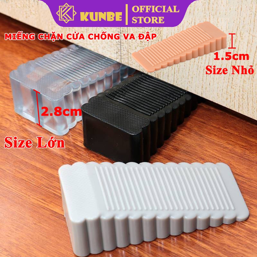 Miếng Chặn Cửa Silicone KUNBE Mẫu Mới Chống Sập Cửa Chắn Gió Va Đập Cửa An Toàn