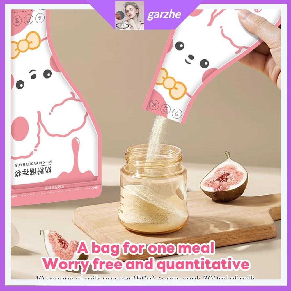 GARZHE24272 30PCS Đóng kín kép Túi sữa bột dùng một lần Phim hoạt hình Chống rò rỉ Túi sữa chống rò rỉ Túi đựng sữa cho bé Sử dụng cho trẻ em