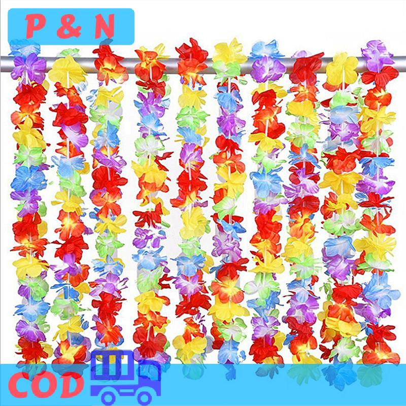 P&N 10pcs Hawaii hoa leis Vòng Hoa Vòng Cổ ưa thích ăn mặc bên Hawaii bãi biển vui vẻ