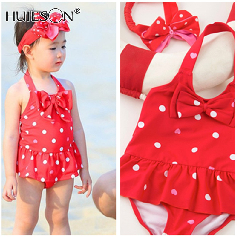 【HUIESON】Swimsuits, Peach Heart Children's One-Piece Skirt Swimsuits, Toddlers, Kids, Baby Girls, Hot Spring Swimsuits - ยี่ห้อ Huieson ราคา 203 บาท*ส่งฟรี
