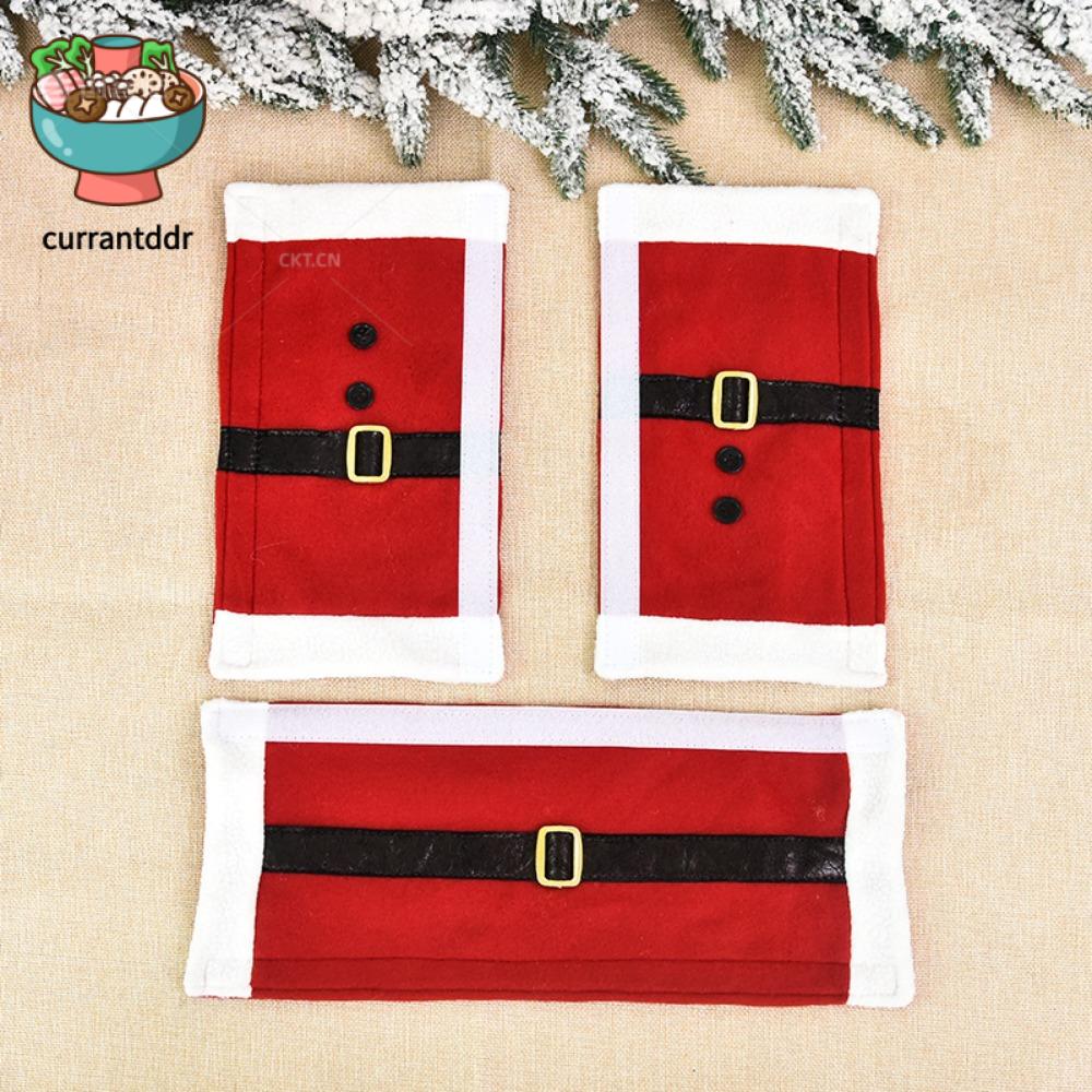 CURRANT 3pcs/set Bền Bọc tay nắm cửa tủ lạnh Chống trượt Đa năng Bảo vệ tay cầm giáng sinh Dễ sử dụng Di động Bọc tay cầm lò vi sóng Nhà