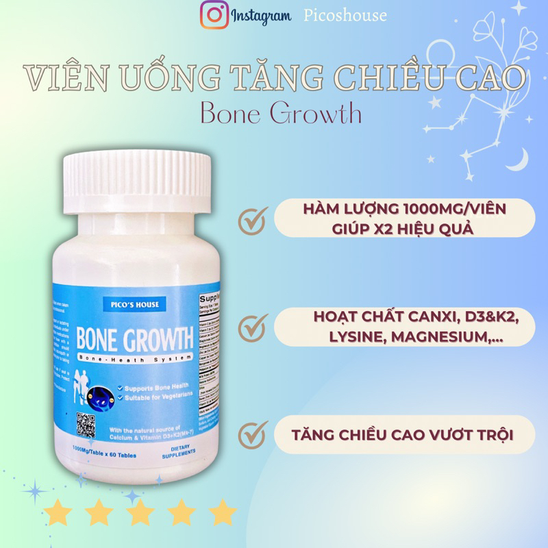 Viên Uống Tăng Chiều Cao BONE GROWTH