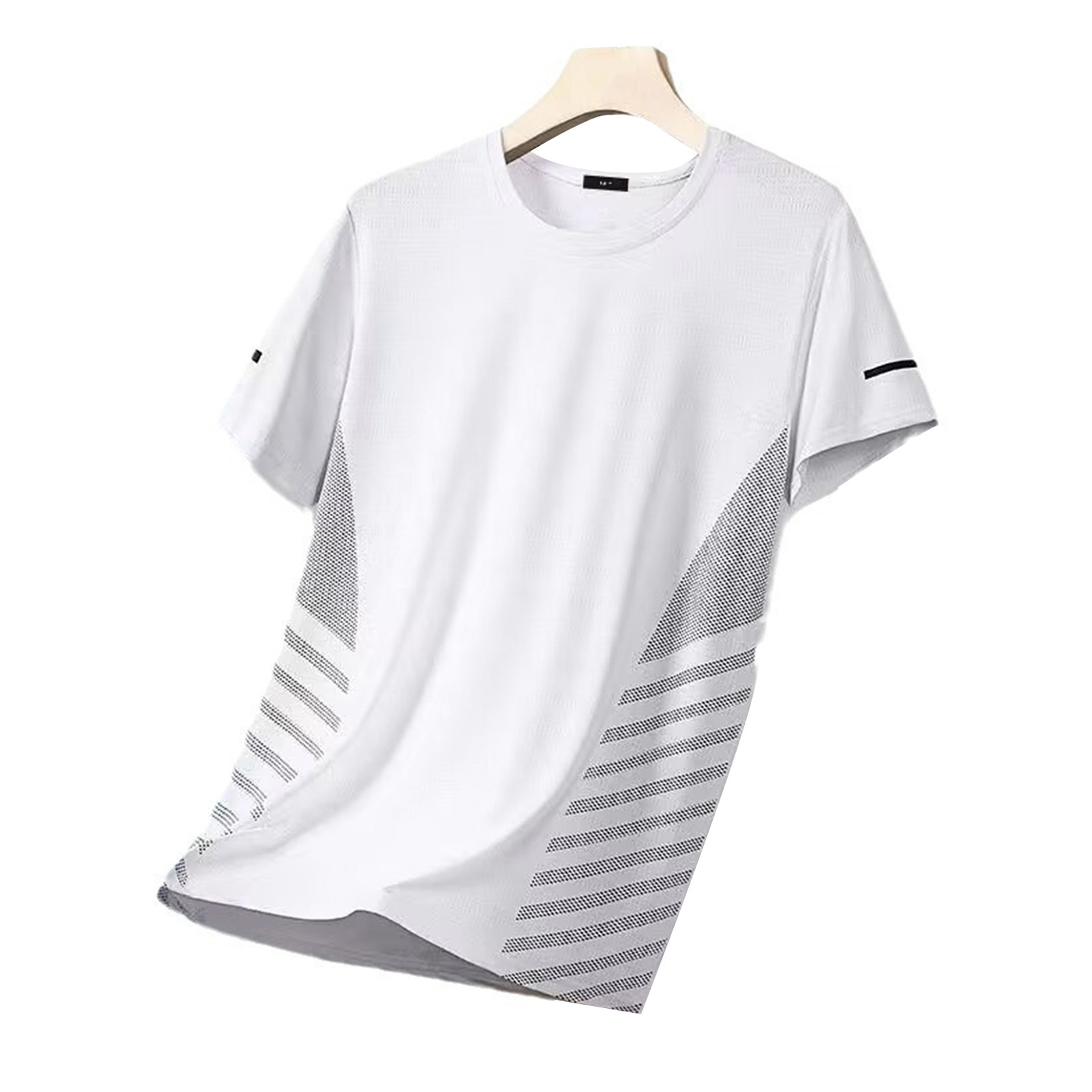 Aixuexi Moisture-wicking Men Tee Shirt Quick Drying Exercise Shirt Men's Quick-dry Breathable Mesh T-shirt Loose Fit Athletic Tee for Jogging Gym Fitness Training Outdoor Workouts – Lightweight Summer - 2