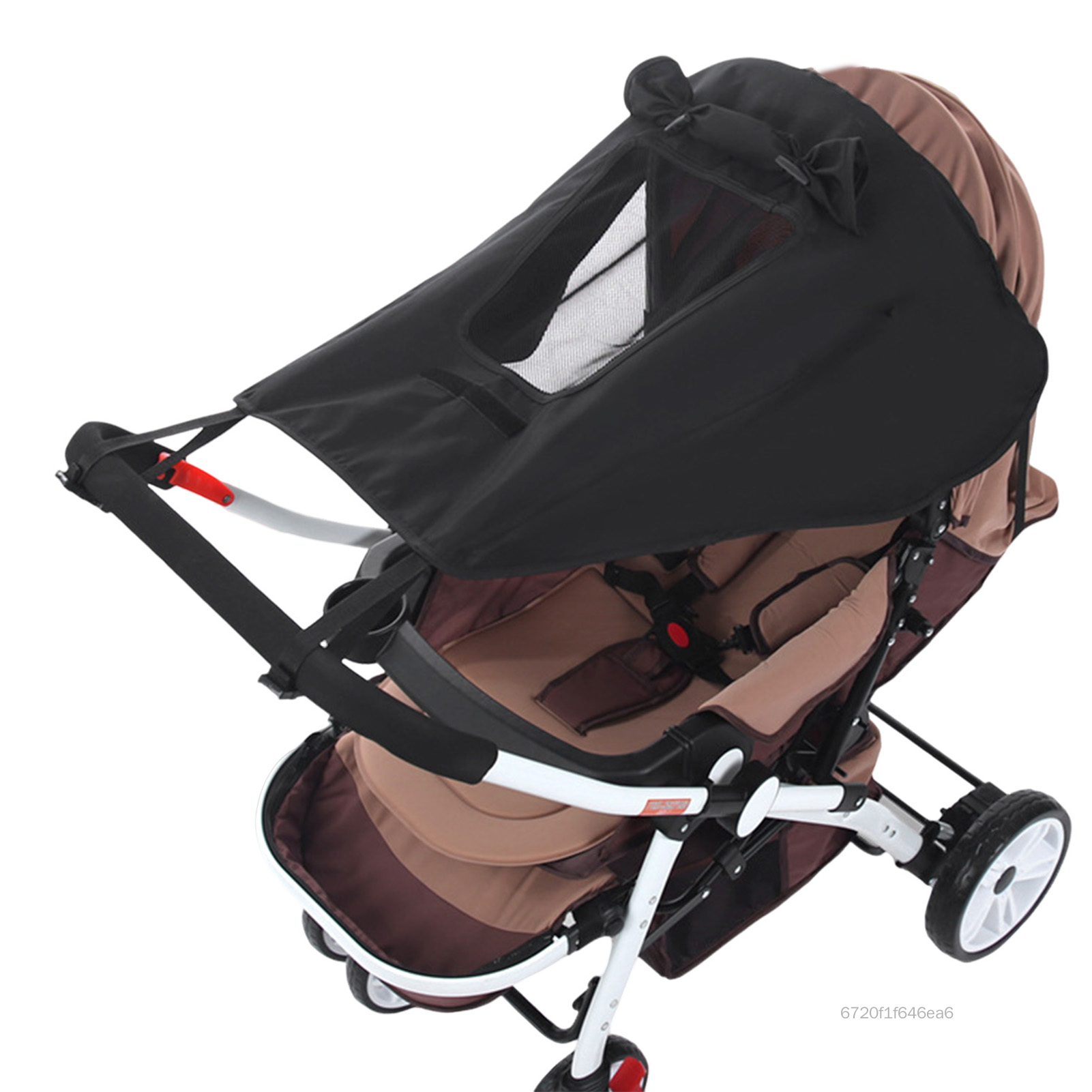Universal Stroller Shade UV ป้องกันผ้าฝ้ายหลังคา Carriage พร้อมที่บังแดดสําหรับรถเข็นเด็กทารกและเด็กวัยหัดเดิน FH-TH