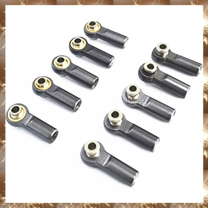 10Pcs Metal M2.5 Link Tie Rod End Ball Joint for A959 12428 144001 C24 MN D90 MN99S RC Car Parts