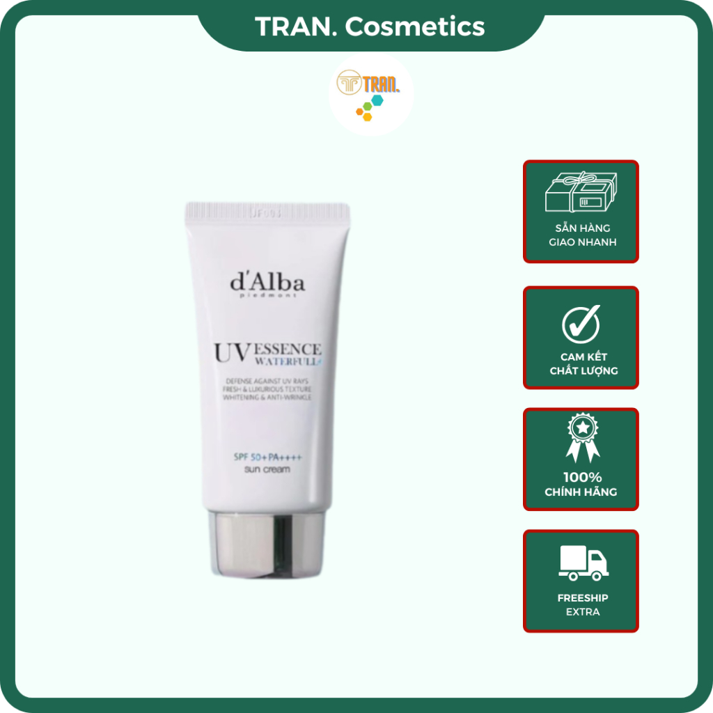  Kcn D Alba Kem Chống Nắng Dalba Dưỡng Ẩm Thuần Chay Dưỡng Sáng Giúp Làn Da Săn Chắc Trẻ Trung - TRAN.Cosmetics. 
