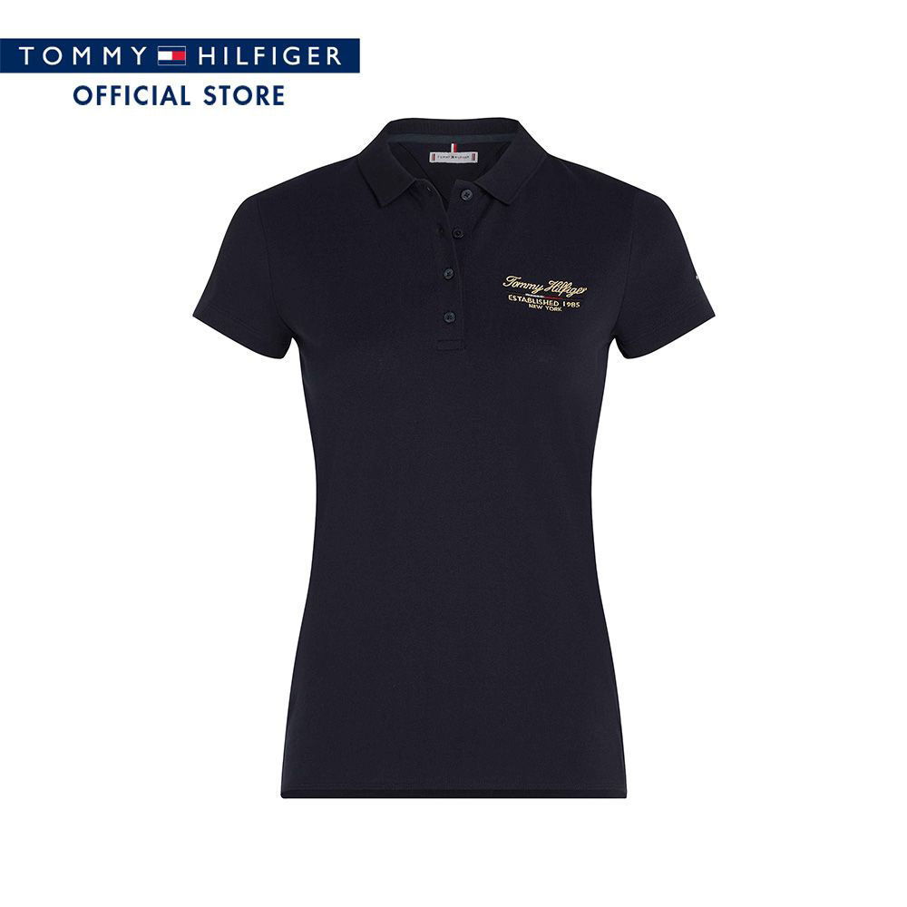 Tommy Hilfiger Women Polos Model WW0WW43624 DW5 - Blue Slim Fit ราคา 1,956 บาท*ส่งฟรี