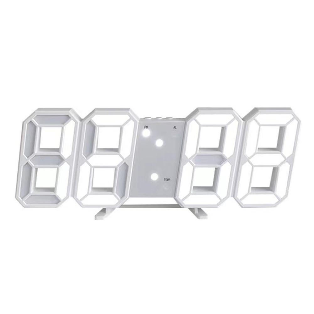 VIVOLILV 【จัดส่งภายใน 24 ชั่วโมง】นาฬิกาดิจิตอล LED 3D มี 6 สีให้เลือก นาฬิกา 3D นาฬิกาตกแต่งห้อง เหมาะสำหรับเดสก์ท็อปหรือนาฬิกาแขวนผนัง นาฬิกาปลุกตั้งค่าได้ มีในสต็อก