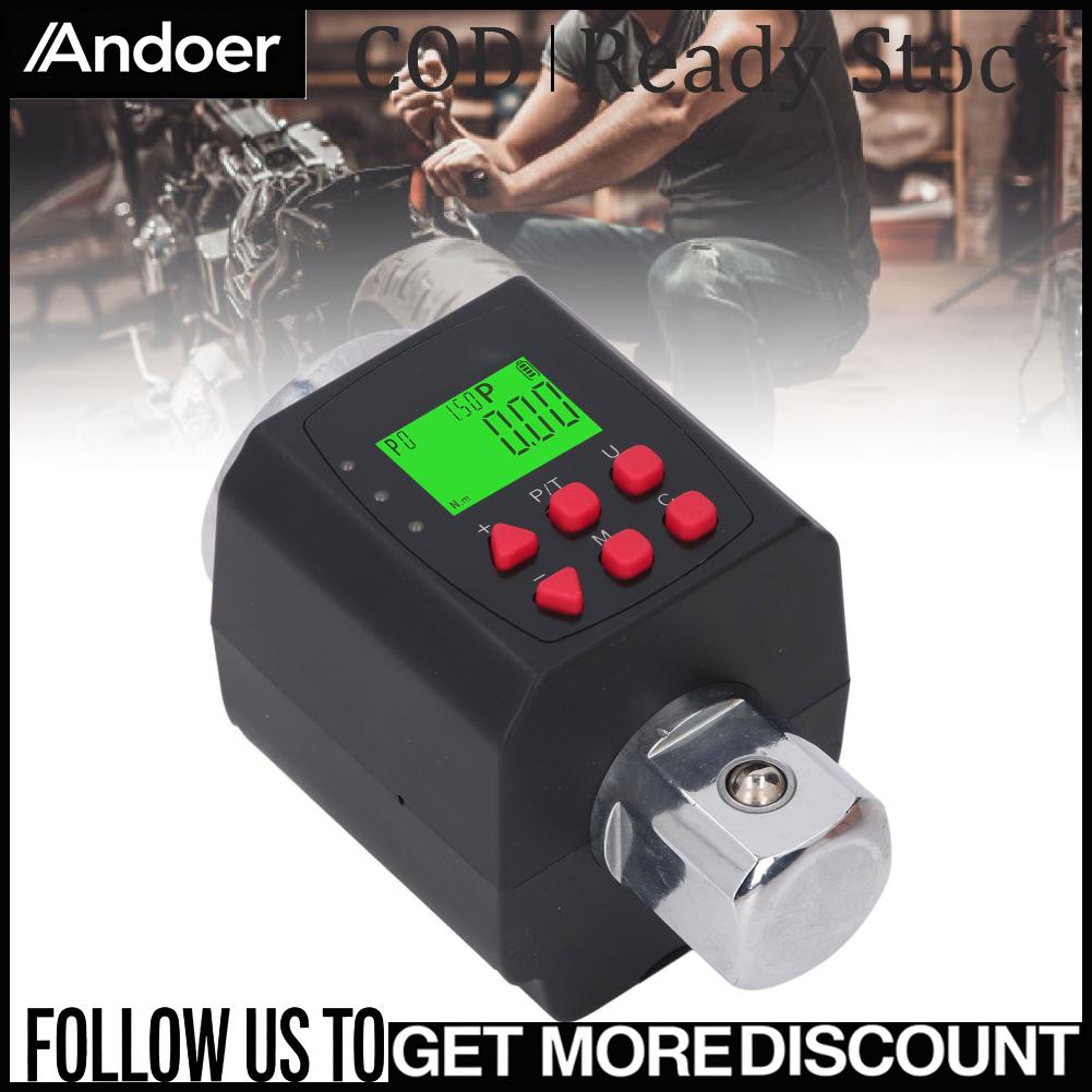 Andoer ตัวแปลงประแจทอร์ชั่นดิจิตอล มิเตอร์วัดทอร์ชั่นดิจิตอล 5 เครื่อง สำหรับการซ่อมบำรุงรถยนต์ ราคา 5,564 บาท*ส่งฟรี