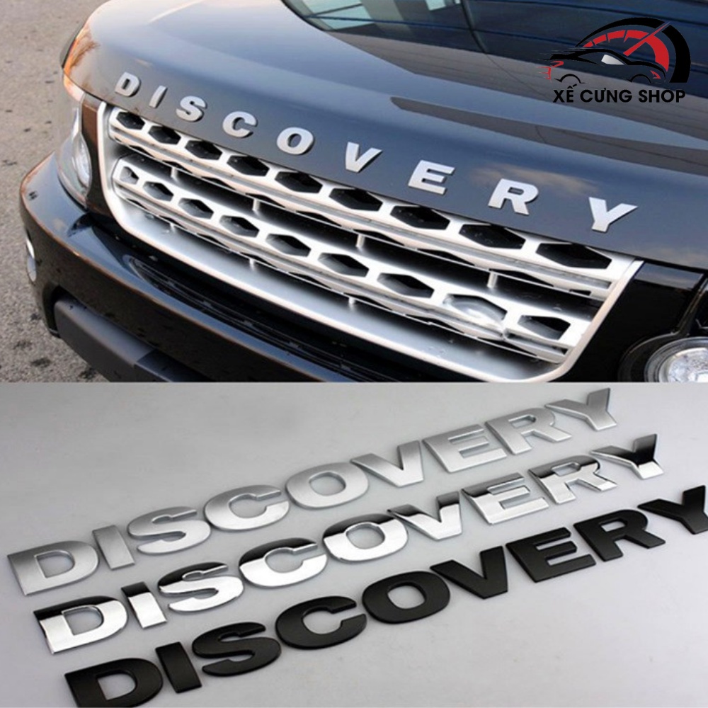Tem dán chữ nổi 3d discovery- trang trí ô tô