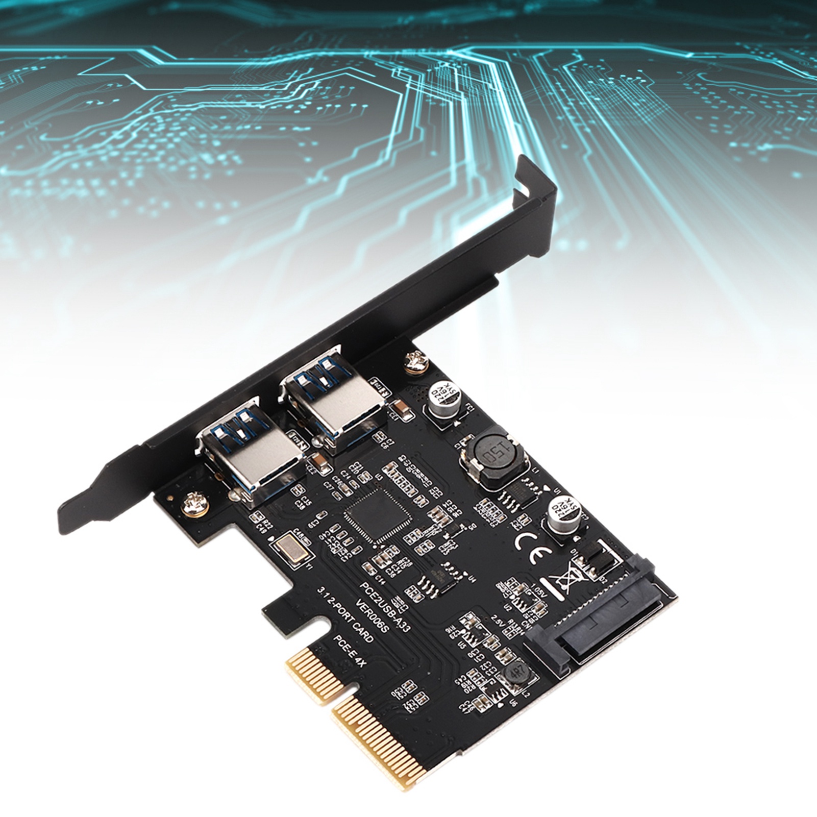 Garosa Thẻ mở rộng SUNGOOYUE USB 3.2 PCIe Cổng TypeC và TypeA màu đen Cổng 10Gbps truyền dữ liệu HotPlug Hỗ trợ giao diện nguồn cho và hệ thống Giá 676,000 Đồng*Miễn phí vận chuyển