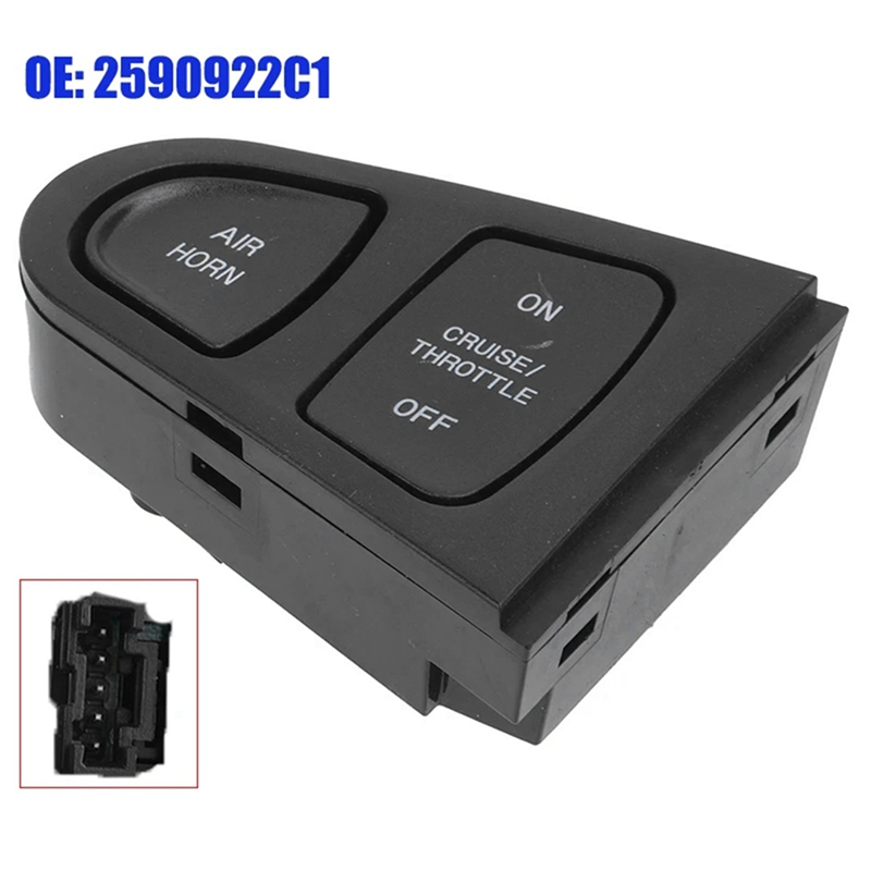 (OQUT) 2590922C1 Car Steering Wheel Cruise Control Switch for 4100 4200 4300 4400 Truck Replacement 