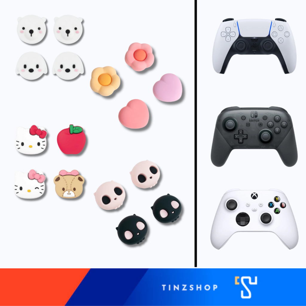 GeekShare Thumb Grip Caps For Joy-Pro Controller, Dualsens PS5, Xbox Series S/X ราคา 199 บาท*ส่งฟรี