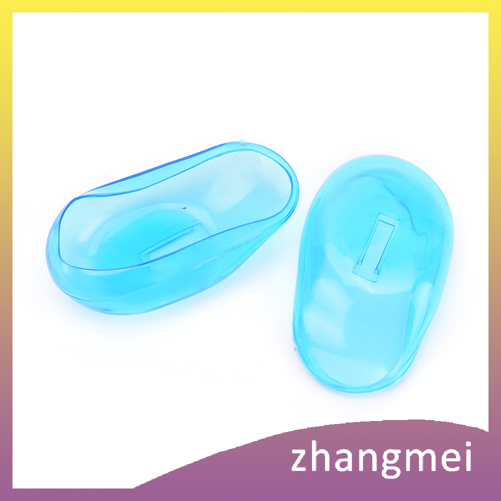 zhangmei 2 miếng bọc bảo vệ tai dầu gội đầu khi đi du lịch màu tóc thiết