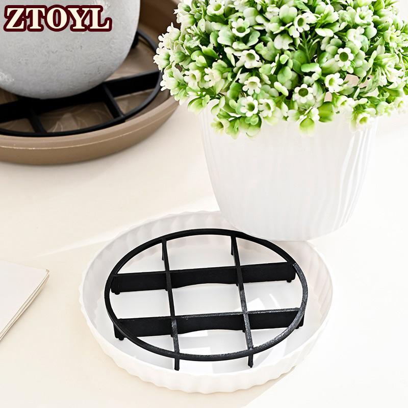 ZTOYL ถาดกระถางดอกไม้พลาสติกกันเน่า10ชิ้นถาดรองกระถางต้นไม้แบบหยดน้ำอุปกรณ์ในบ้านสวนกลางแจ้ง ราคา 31 บาท*ส่งฟรี