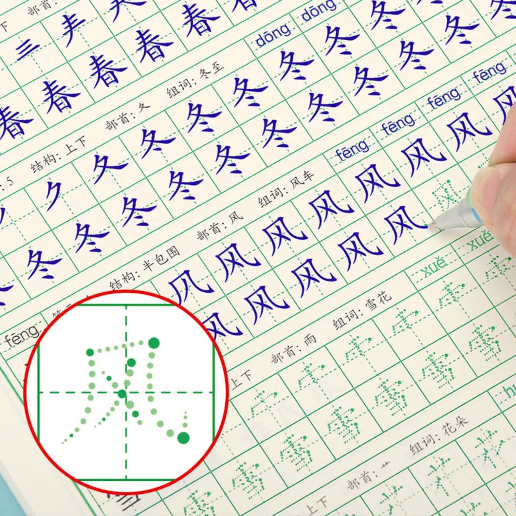 Bộ 3 Cuốn Luyện Viết Chữ Hán Tiếng Trung