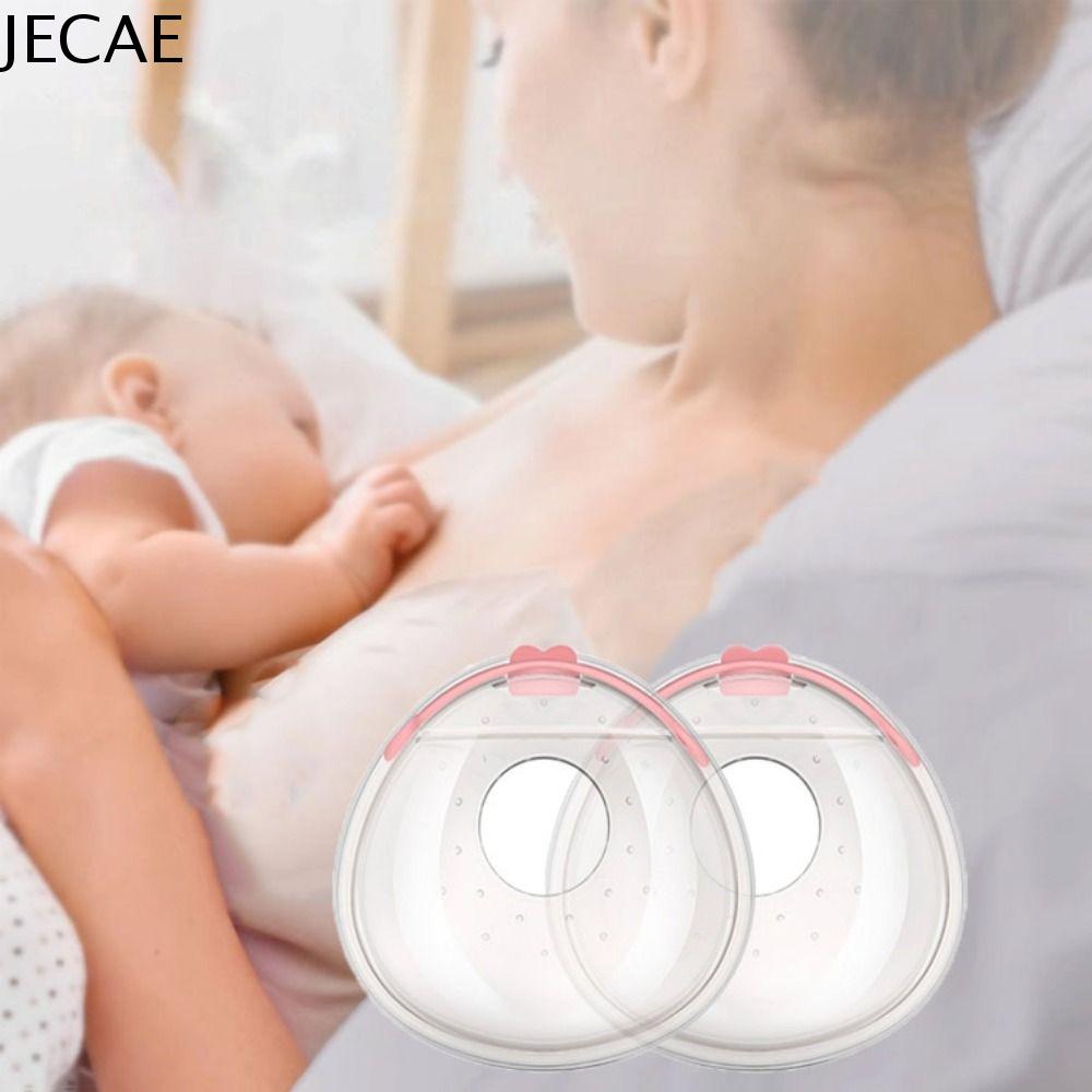 JECAE Silicon Người thu thập sữa Mềm mại Có thể tái sử dụng Bộ thu thập sữa mẹ Bìa bộ sưu tập gel Rảnh tay Cốc cho con bú Cho con bú